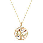Colgante "Árbol de la Vida" D0.02/3 G0.2/2 I0.14/2 P0.18/2 - Oro amarillo 375/1000