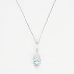 Pendentif "Brillant Topaze" Diamants 0,02ct/2 Topaze 1,5ct
