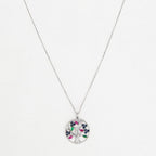 Pendentif "Arbre À Fleurs" D0,02/3 S0,72/12 R0,36/3 E0,16/2 - Or Blanc