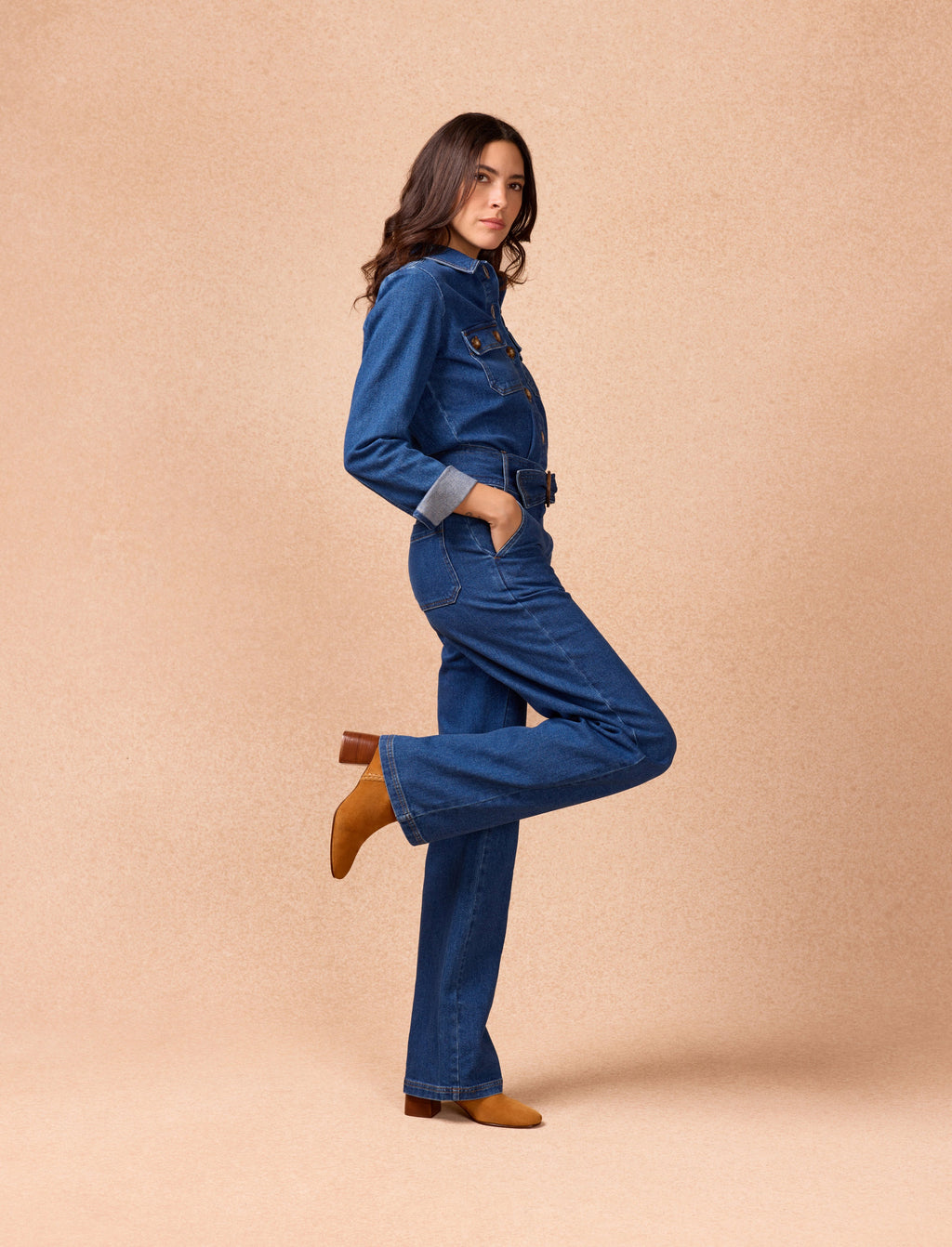 Pied De Biche - Botines de Tacón Sarah Camel - Mujer