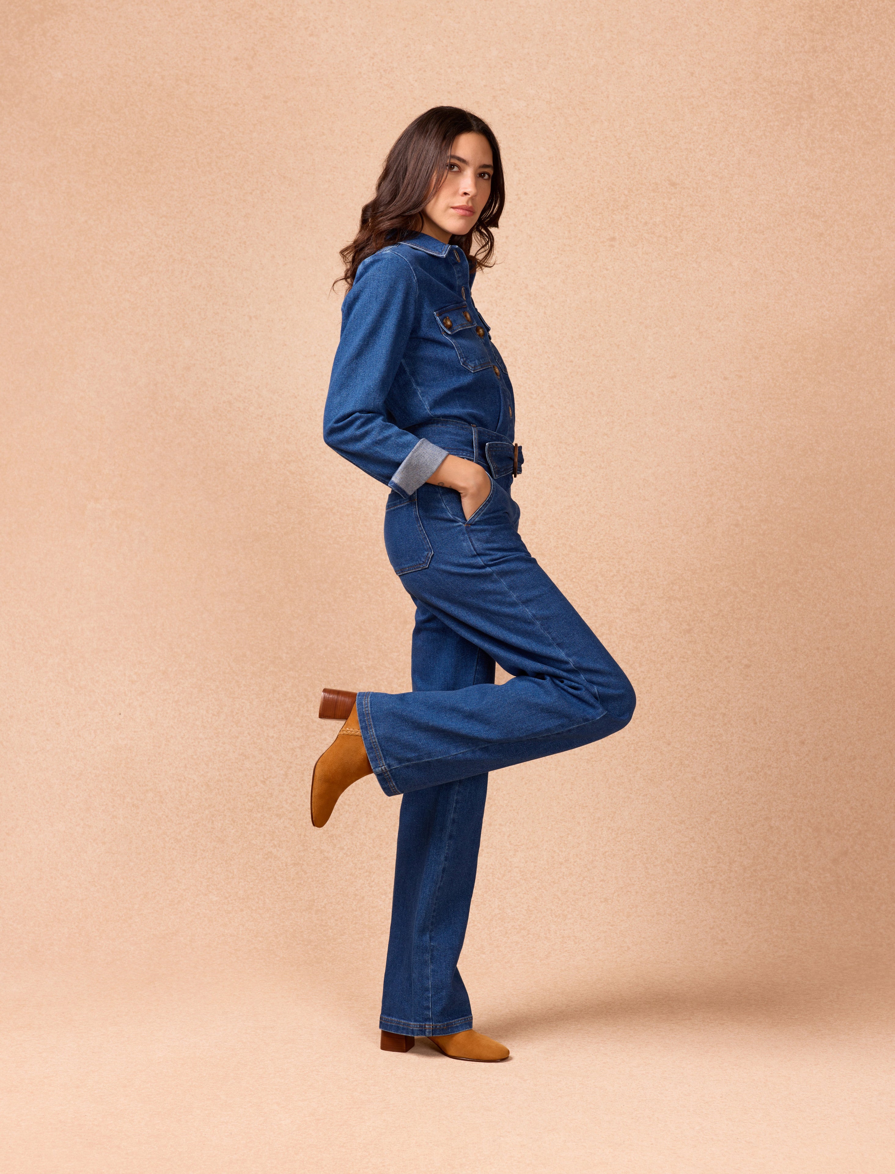 Pied De Biche - Botines de Tacón Sarah Camel - Mujer