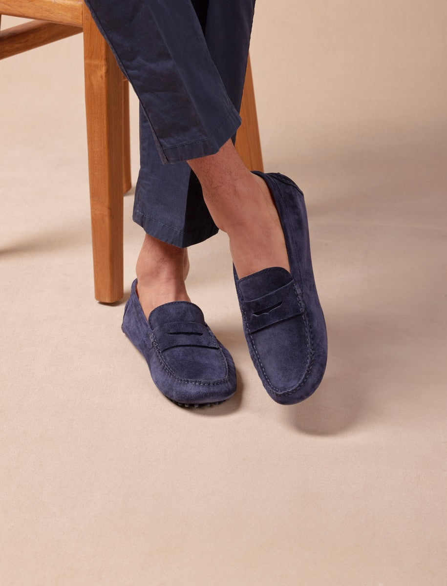 Pied De Biche - Mocassins Basile - Bleu Marine - Homme