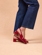Ballerines Valentina Rouge Vernis - Femme