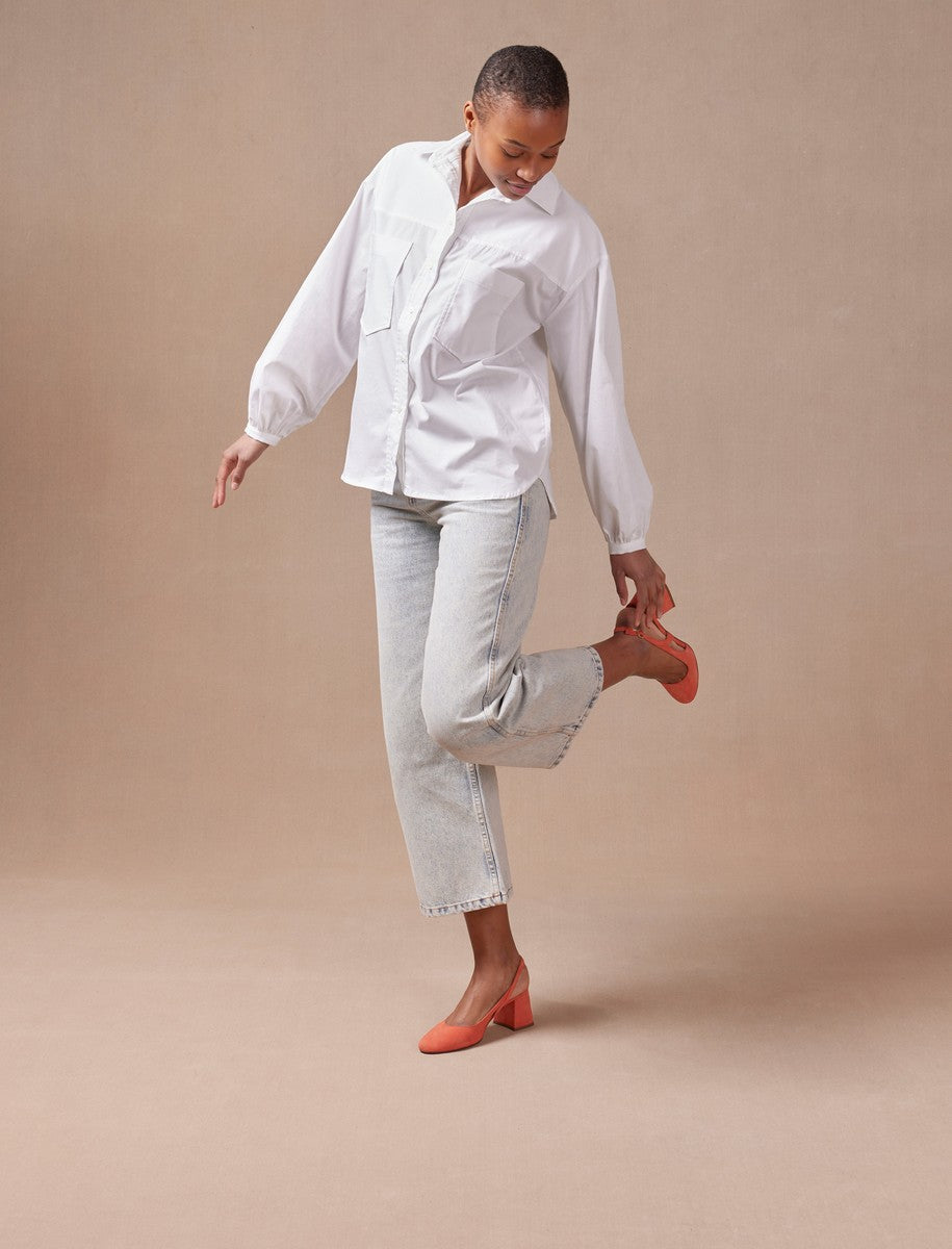 Sandalias De Tacón Charlotte - Mandarina - Mujer