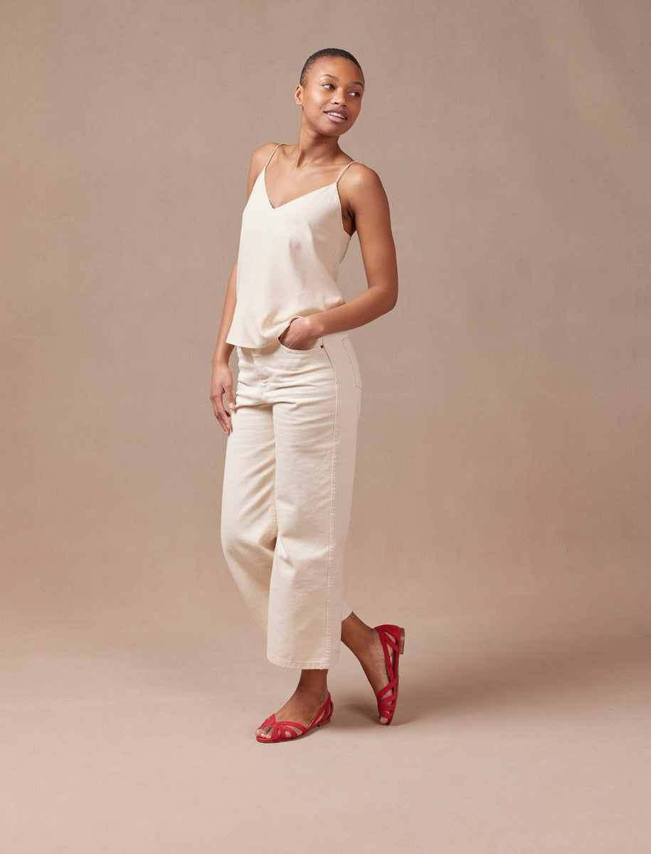 Sandalias Planas Hortensia - Frambuesa - Mujer