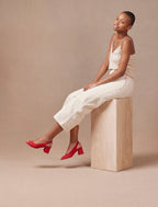 Iris Heeled Sandals - Raspberry - Women