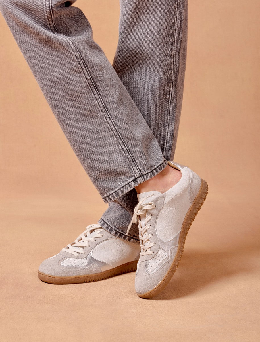 Sneakers Romy - Blanc & Argent - Femme