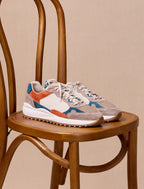Running Scott - Taupe & Bleu Pétrole - Homme