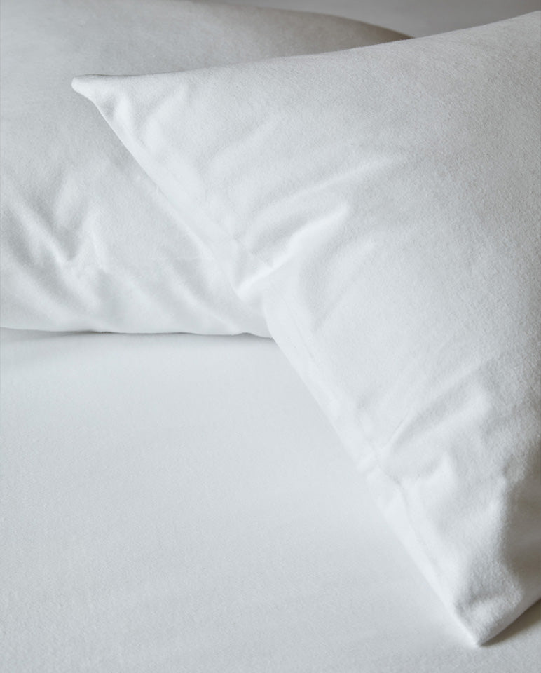 Paire De Protège-Oreiller - Blanc