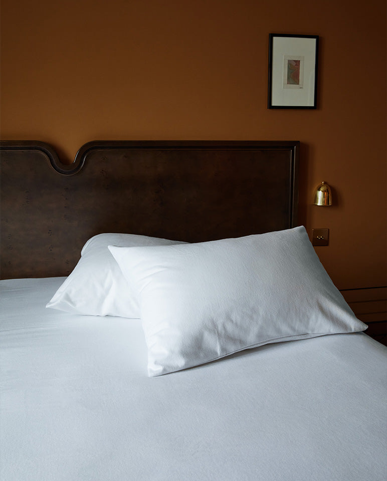 Paire De Protège-Oreiller - Blanc