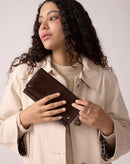 Pochette À Bandoulière Gina Chocolat Vernis