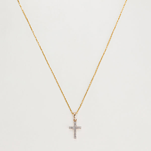 Hänge "Croix Du Bonheur" Diamant: 0,06 ct/16