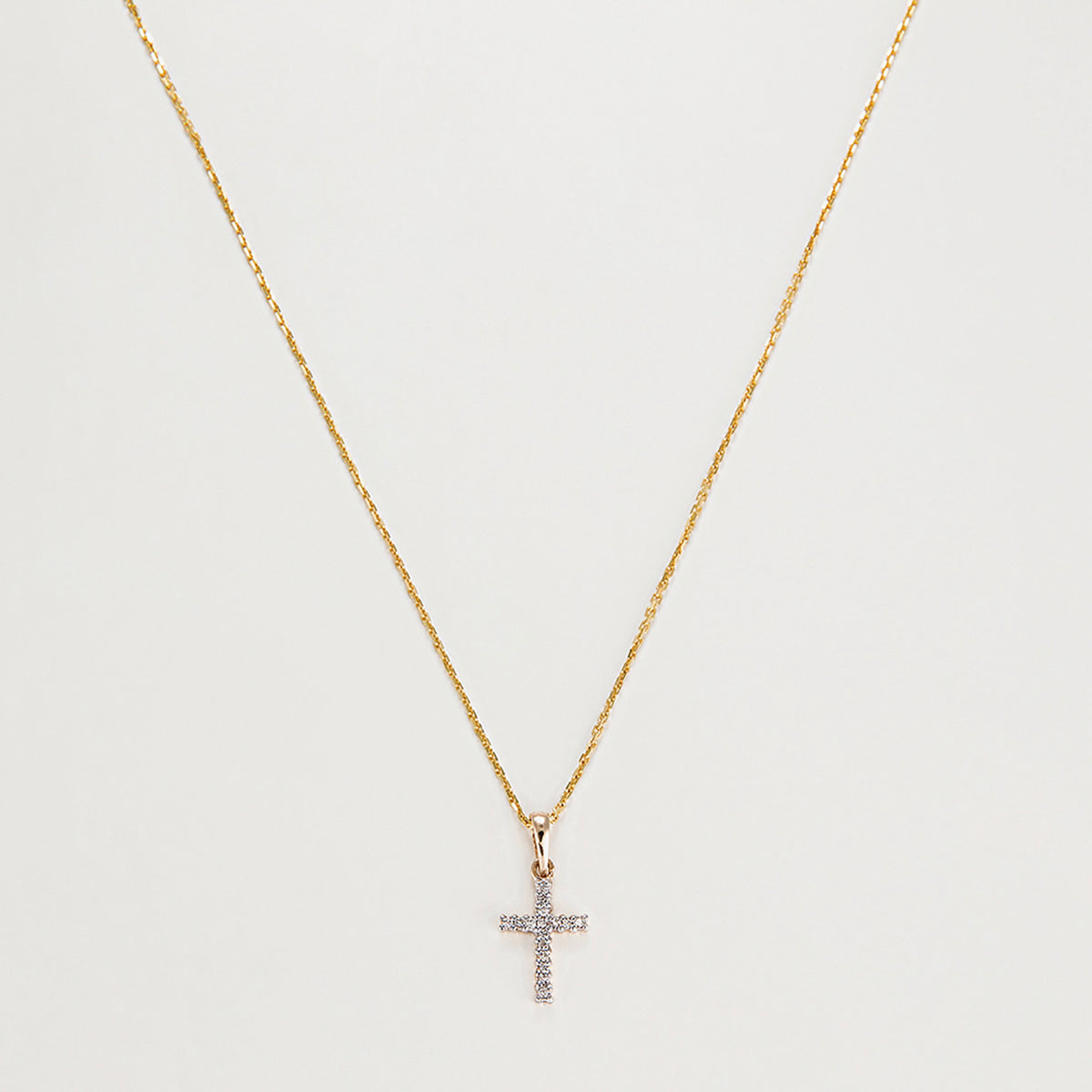 Hanger "Croix Du Bonheur" Diamant: 0,06 ct/16