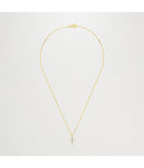 Pendentif "Croix Du Bonheur" - Diamant :0,06Ct/16 - Or Jaune