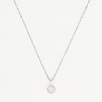 Pendentif "Simplicité" Diamant :0,05Ct/12 - Or Blanc