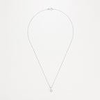 Pendentif "Simplicité" Diamant :0,05Ct/12 - Or Blanc