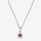 Colgante “Rubí Precioso” Diamantes: 0.03Ct/11 y Rubí: 0.16Ct/1