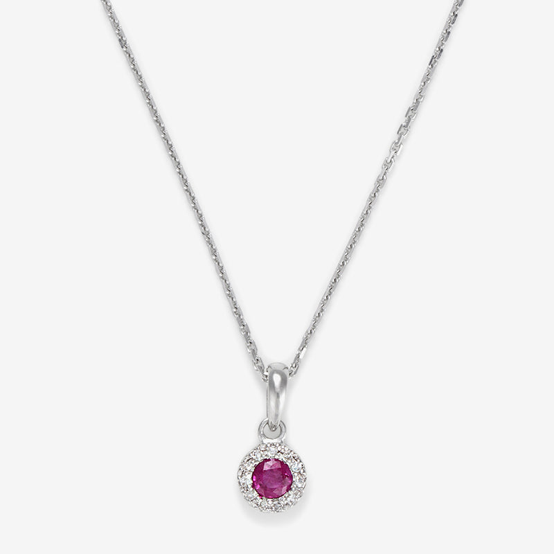 Colgante “Rubí Precioso” Diamantes: 0,03 ct/11 y Rubí: 0,16 ct/1