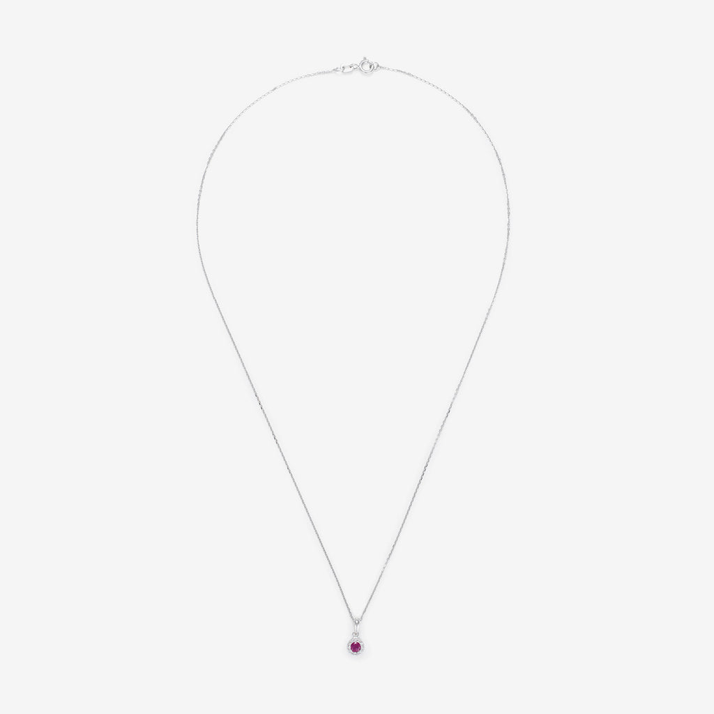 Colgante “Rubí Precioso” Diamantes: 0.03Ct/11 y Rubí: 0.16Ct/1