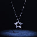 Pendentif "Etoiles De Mes Rêves Pm" Diamant : 0,09Ct/30 - Or Blanc 375/1000