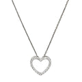 Pendentif "Joli Coeur Pm"  Or Blanc Diamant :0,07Ct/24 - Or Blanc