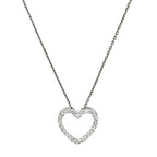 Pendentif "Joli Coeur Pm"  Or Blanc Diamant :0,07Ct/24 - Or Blanc