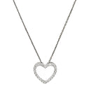 Pendentif "Joli Coeur Pm"  Or Blanc Diamant :0,07Ct/24 - Or Blanc