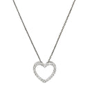 Pendentif "Joli Coeur Pm"  Diamant :0,07Ct/24 - Or Blanc 375/1000