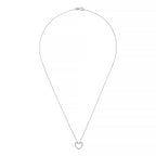Pendentif "Joli Coeur Pm"  Or Blanc Diamant :0,07Ct/24 - Or Blanc