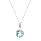 Pendentif "Topaze Bubble" Diamant 0,02/6 Topaze 1