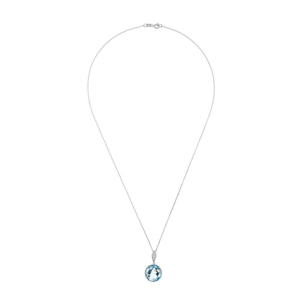Pendentif "Topaze Bubble" Diamant 0,02/6 Topaze 1