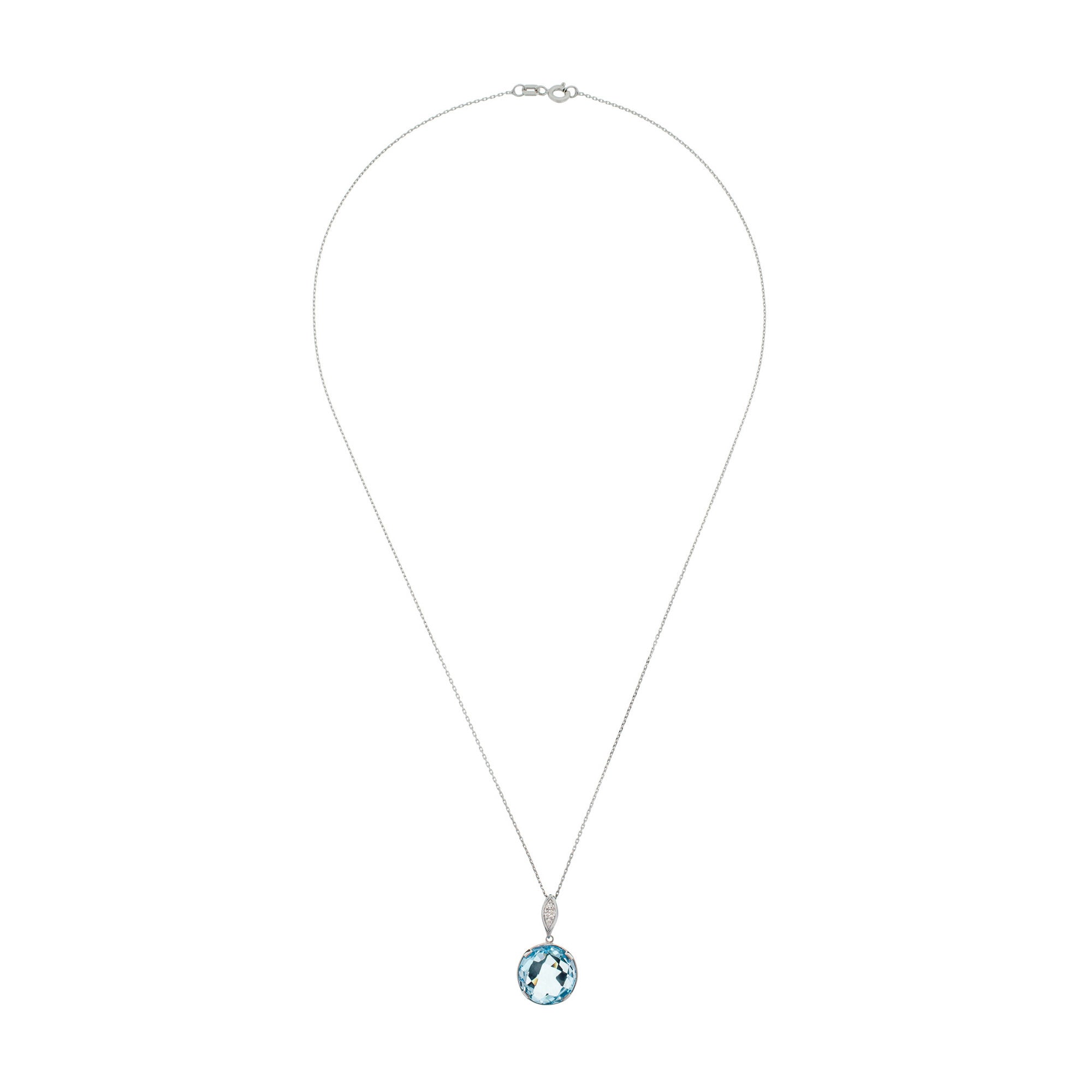 Pendentif "Topaze Bubble" Diamant 0,02/6 Topaze 1
