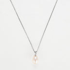 Colgante "Luliwa" D0.02Ct/6 Perla 7.5Mm - Oro blanco 375/1000
