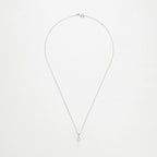 Colgante "Luliwa" D0.02Ct/6 Perla 7.5Mm - Oro blanco 375/1000