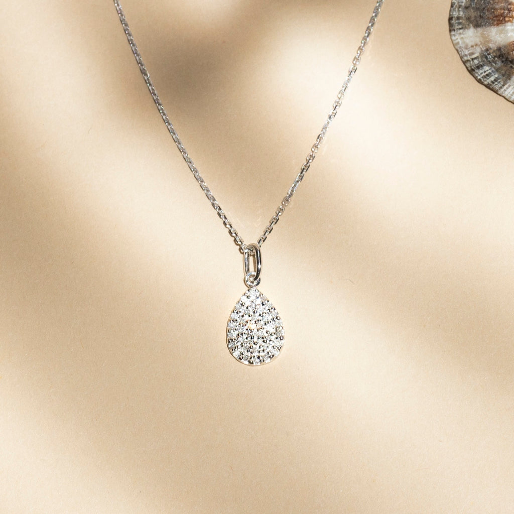 Colgante "Goutte De Pluie" Diamantes 0,11Ct/37