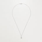 "Raindrop" Pendant D0.11Ct/37 - 375/1000 White Gold