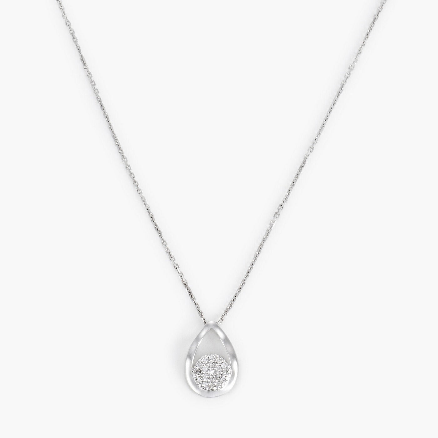"Sumptuous Drop" Pendant D: 0.06Ct/19 - 375/1000 White Gold