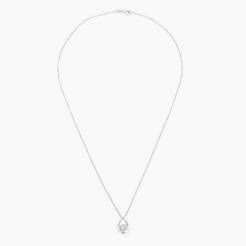 Blanc Colgante "Goutte Somptueuse" D: 0,06Ct/19 - Oro 375/1000