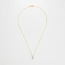 Pendentif "Sacrée Croix" Diamant 0,17Ct/11 - Or Jaune 375/1000