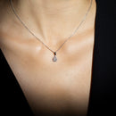 Pendentif "Goutte Merveilleuse" Diamants 0,16/32 - Or Blanc