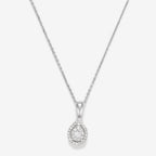 Pendentif "Goutte Merveilleuse" Diamants 0,16/32 - Or Blanc