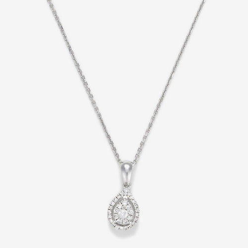 Colgante “Goutte Merveilleuse” Diamantes 0.16/32 – Oro blanco