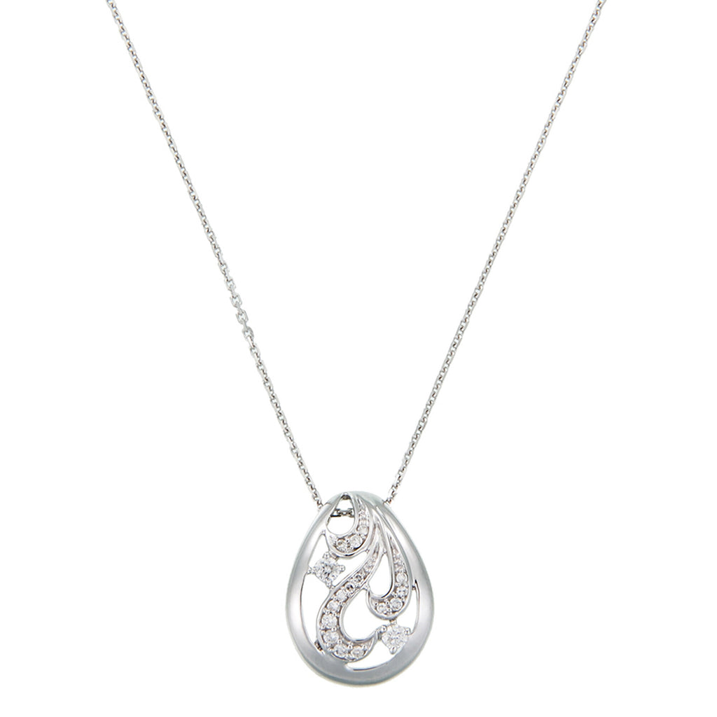 Pendentif "Arabesque Drop" Diamants 0,09Ct/27