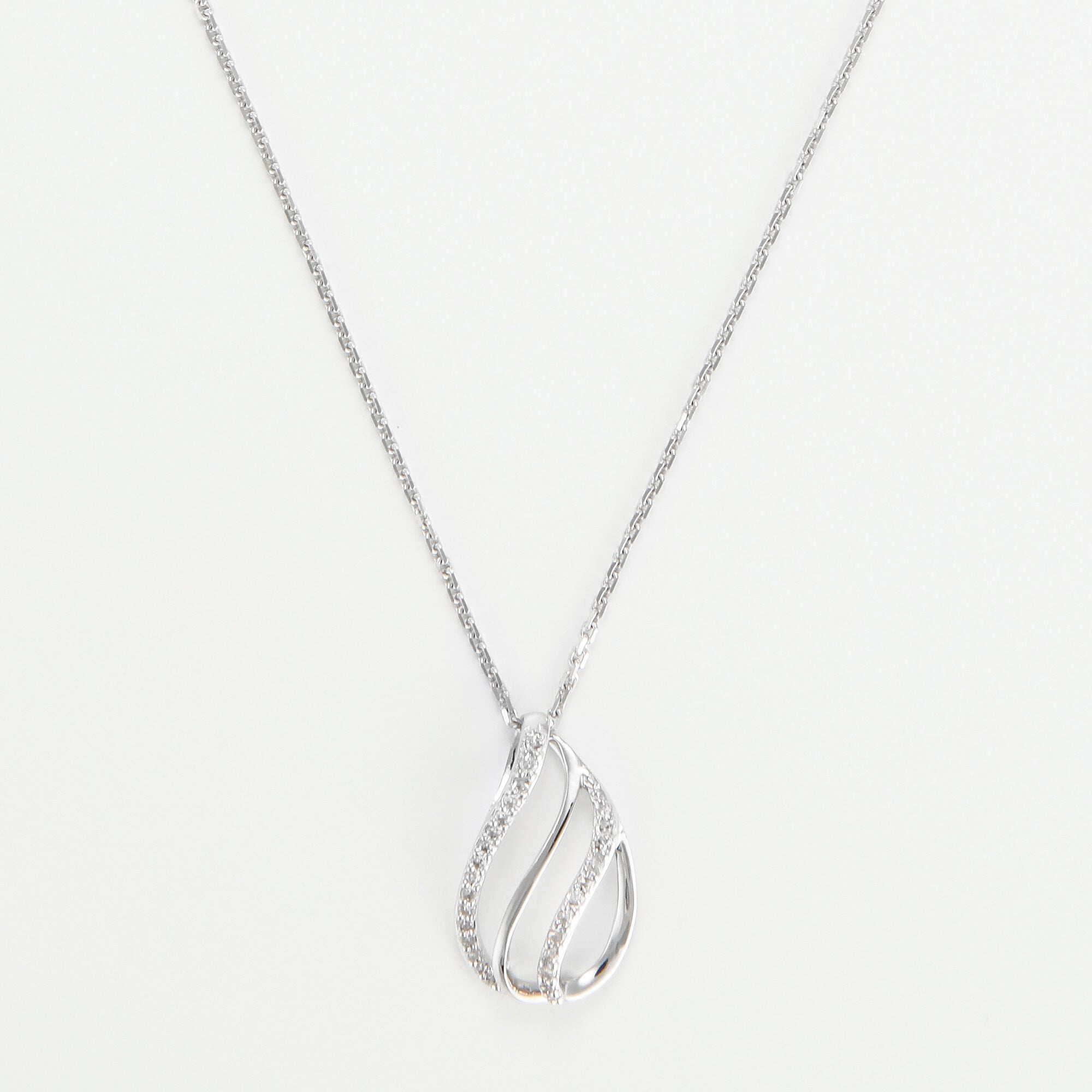 Pendentif "Arabesque Drop" Diamants 0,09Ct/27
