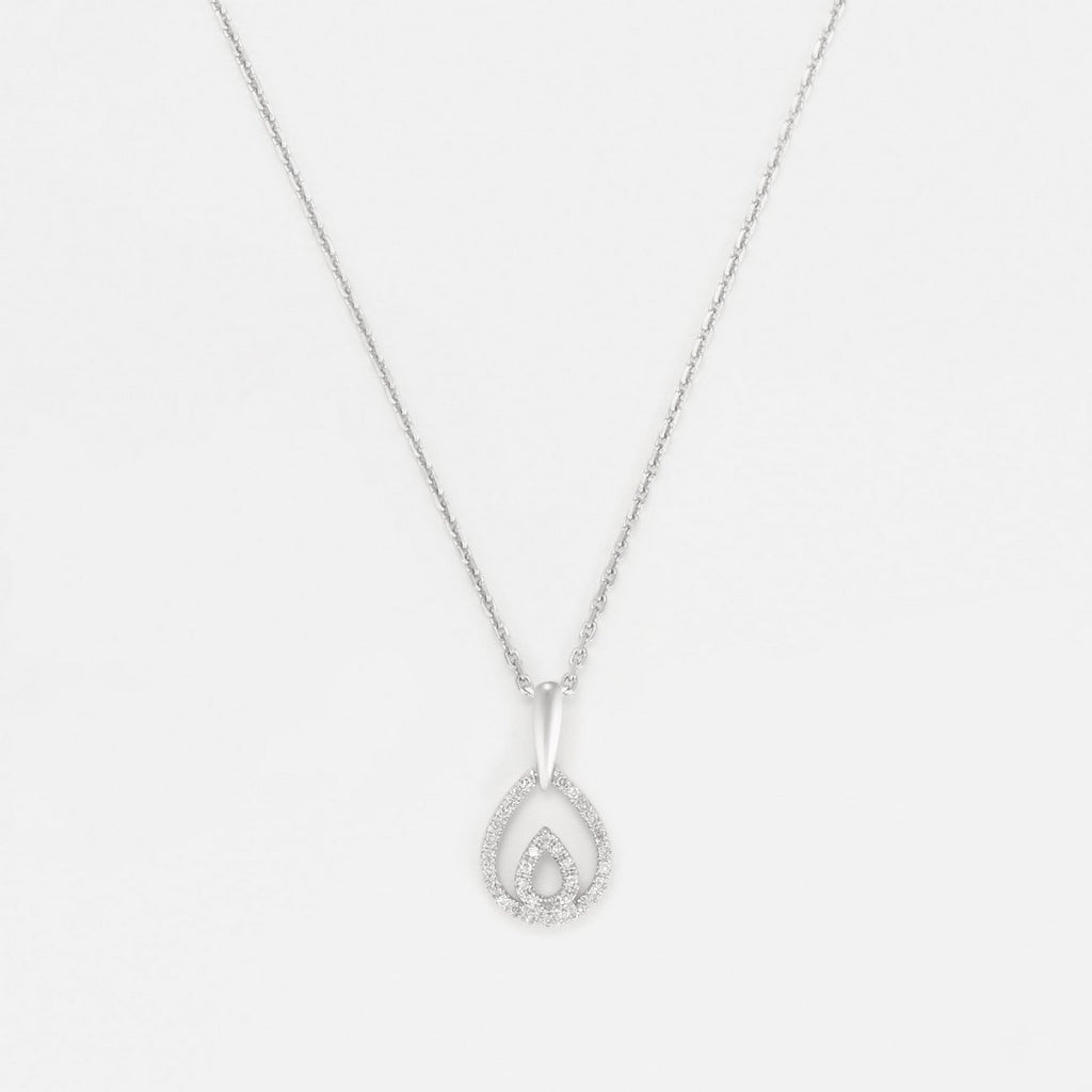 Pendentif "Shiloh" D0,12/33 - Or Blanc