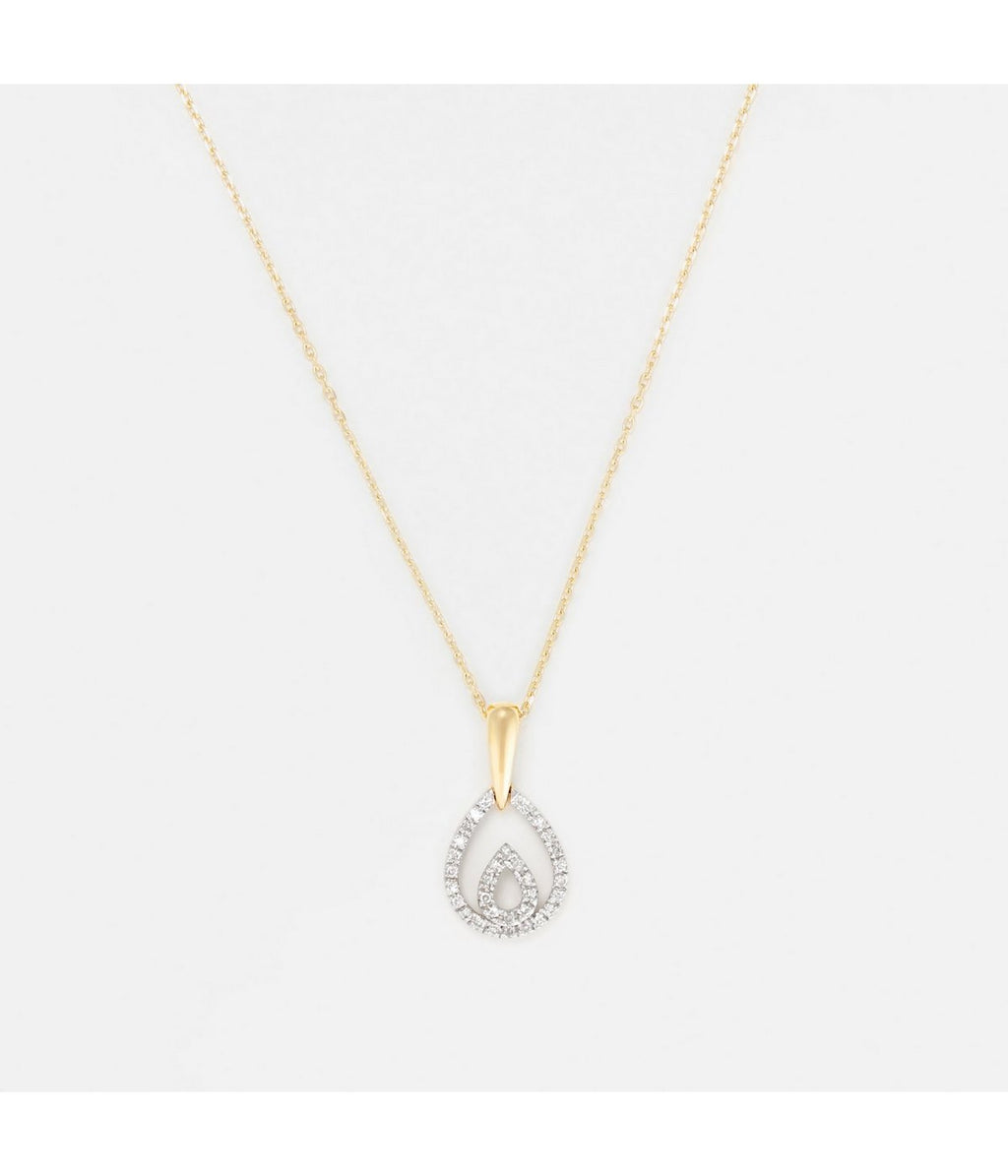 "Shiloh" Pendant - D0.12/33 - Yellow Gold