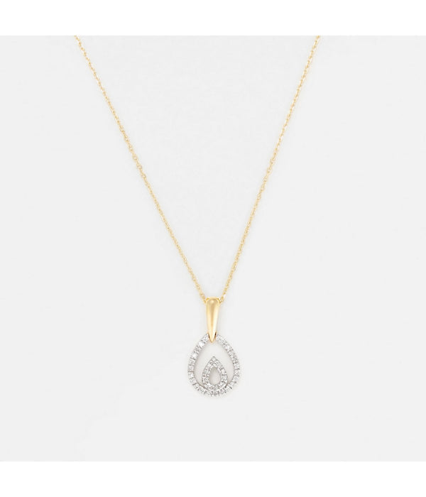 "Shiloh" Pendant - D0.12/33 - Yellow Gold