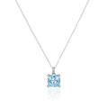 “Unique Topaz” pendant - 375/1000 white gold