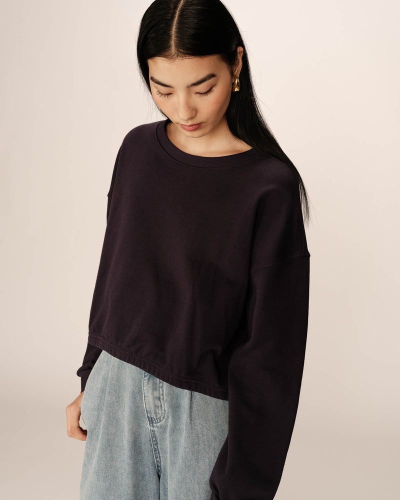 Sudadera corta extragrande azul marino Podium