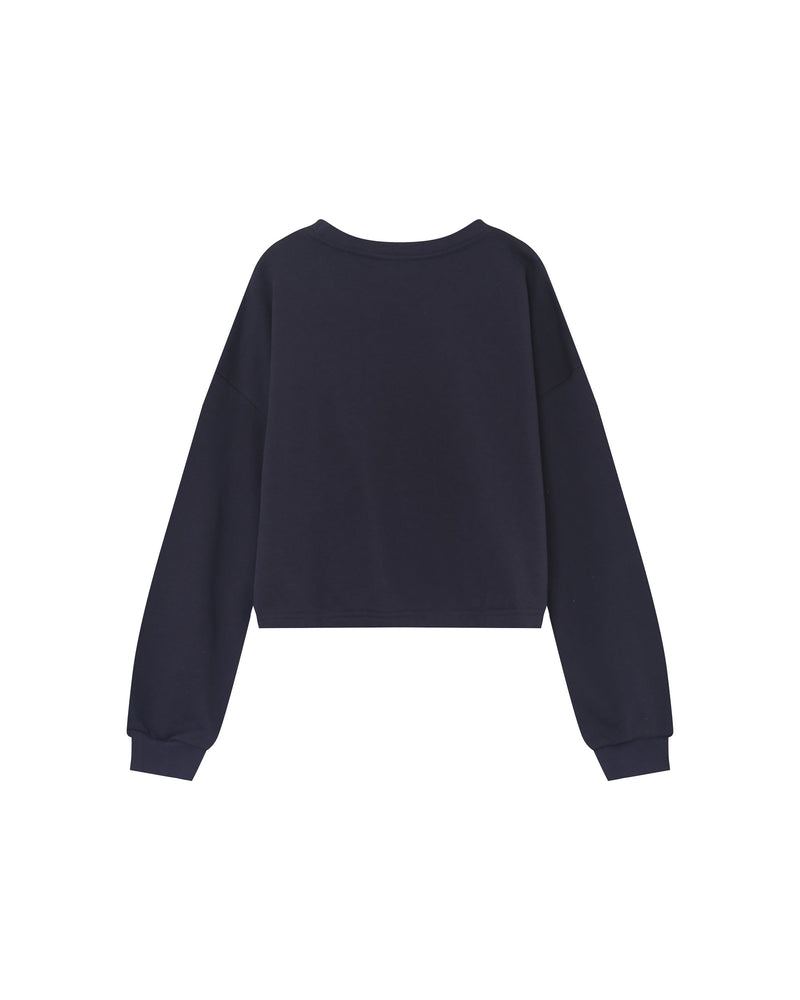 Sudadera corta extragrande azul marino Podium